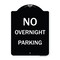 Signmission No Overnight Parking Heavy-Gauge Aluminum Architectural Sign, 24" x 18", BW-1824-23832 A-DES-BW-1824-23832 - alternate 1